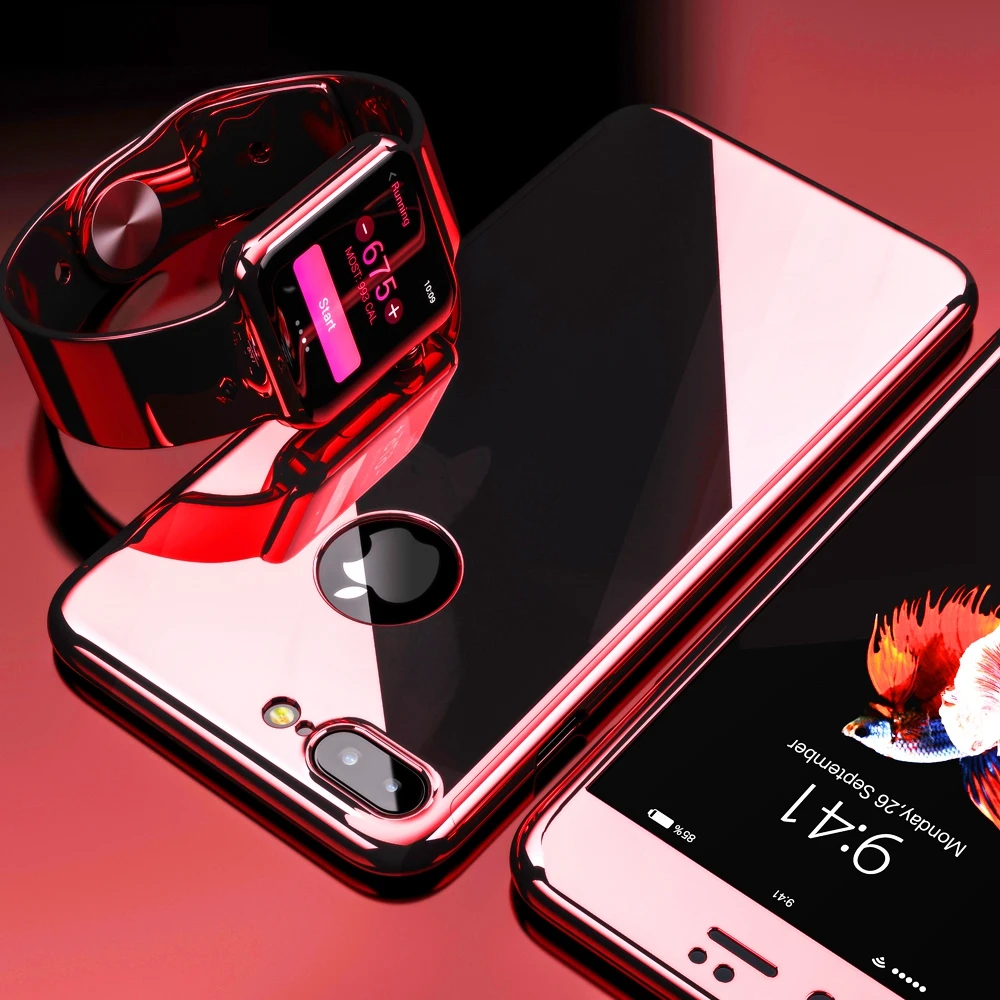 Roybens для iPhone 6 7 Чехол Ультра тонкий глянцевый роскошный блестящий зеркальный