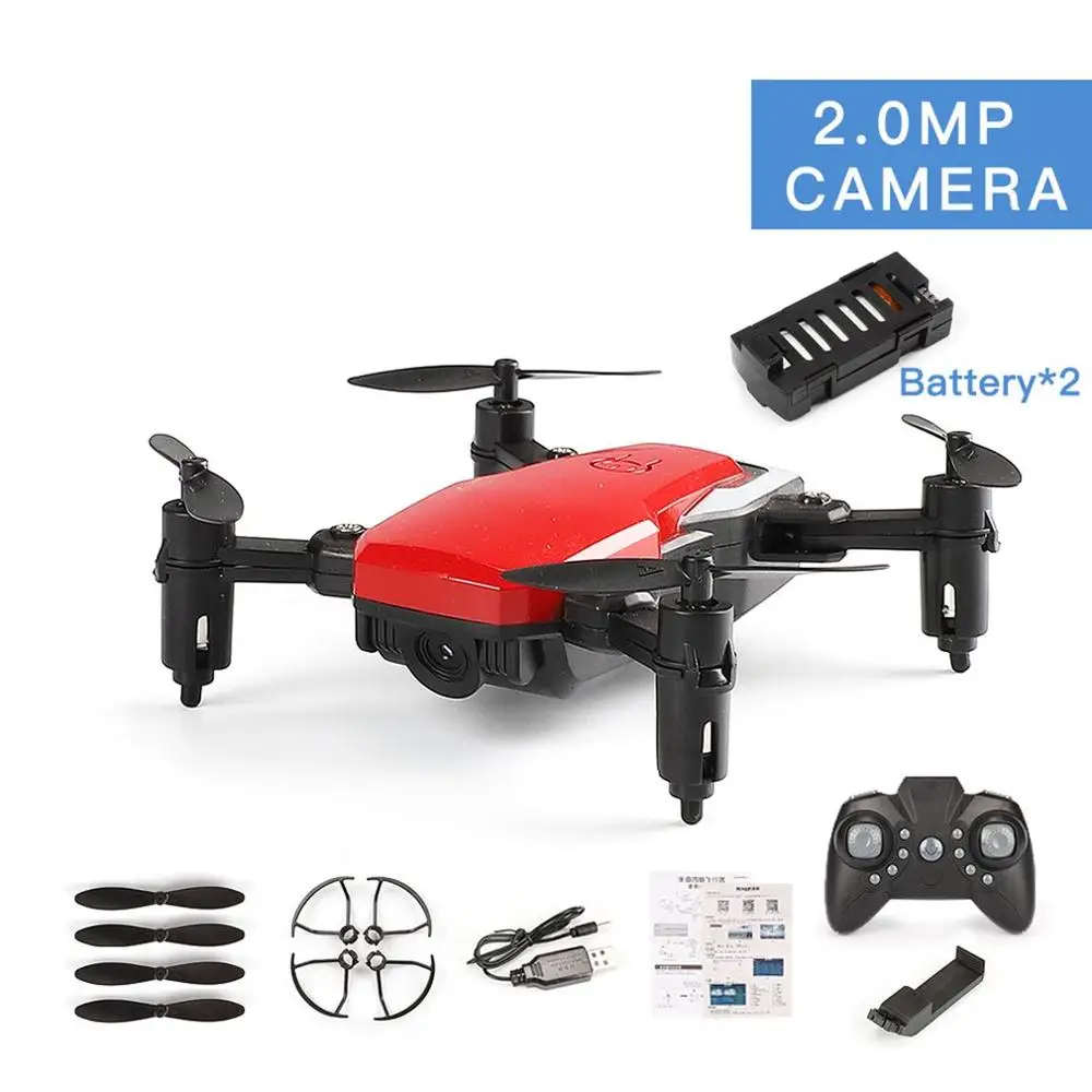 LF606 Квадрокоптер мини-Дрон с камерой 720P FPV Профессиональная HD Складная камера дроны высота удержания детей ChristmsToy - Цвет: 720P Red 2 Battery