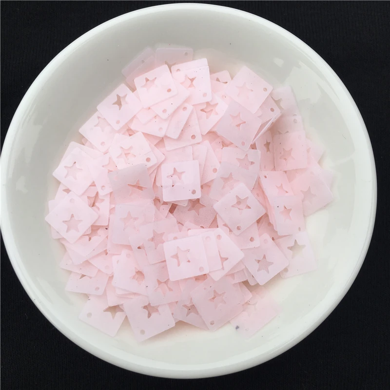 30 г/лот Матовые прозрачные розовые блестки разной формы из поливинилхлорида