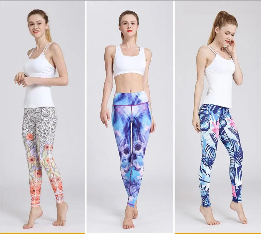 Леггинсы для йоги спортивные штаны женщин одежда брюки занятий фитнесом бега