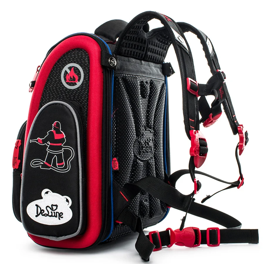 Delune Мультяшные школьные сумки Mochila Infantil автомобильный узор Детские ортопедические школьные рюкзаки для мальчиков Mochila Infantil класс 1-5