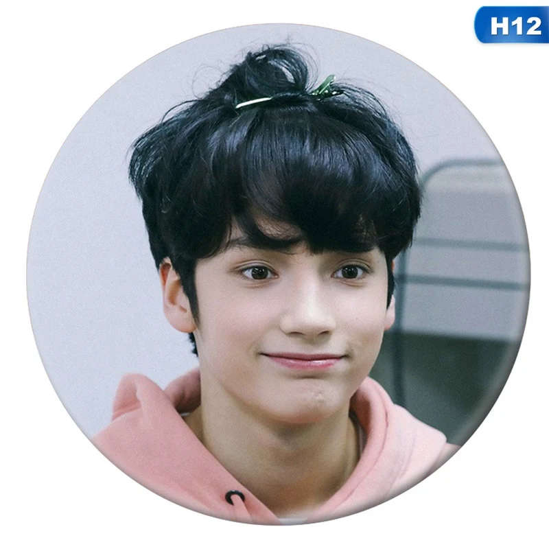 12 Корейская KPOP TXT TOMORROW X TOGETHER брошь, значок на булавке/нагрудная булавка сувенир подарок аксессуары для одежды шляпа украшение для рюкзака - Окраска металла: 12