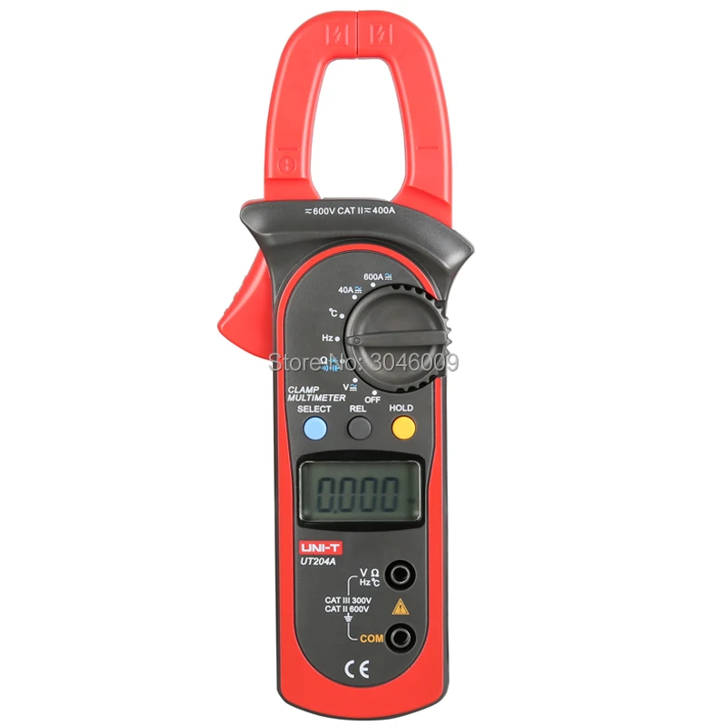 UNI T UT204A 600A AC DC Цифровой клещи мультиметр сопротивление/Емкость/Частотный Тест