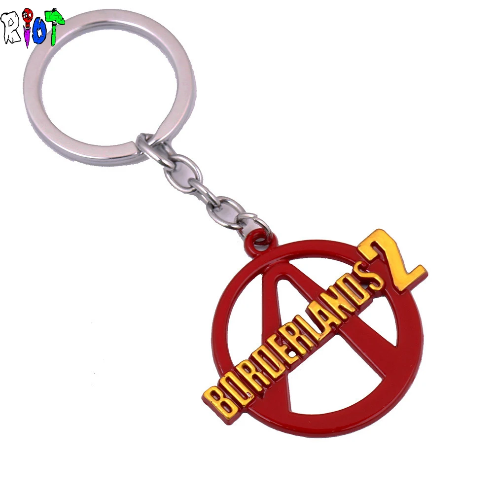 Игра borderland 2 кожаная цепочка ожерелье круглый красный желтый металлический