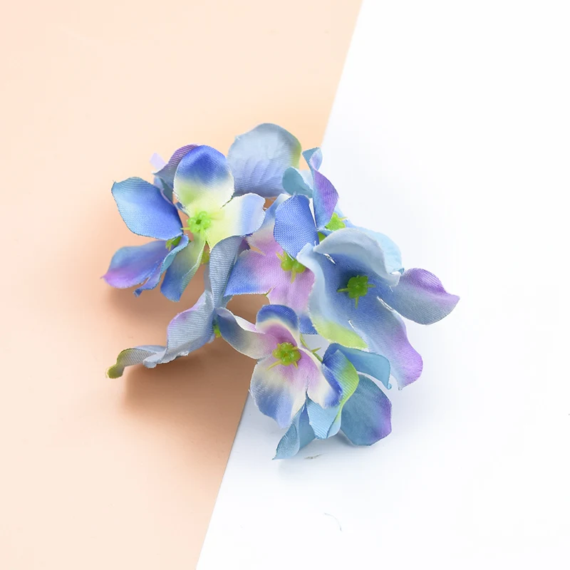 Color 8 6/10 шт. свадебный цветок настенный Шелковый Гортензия искусственные растения декоративный цветочный горшок Скрапбукинг diy Подарочная коробка искусственные цветы - Цвет: Color 8