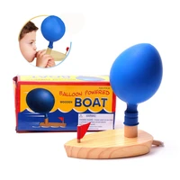 baby bath toys balloon power boat toys bathroom classic toys sailboat funny game early educational wooden bath toys gift