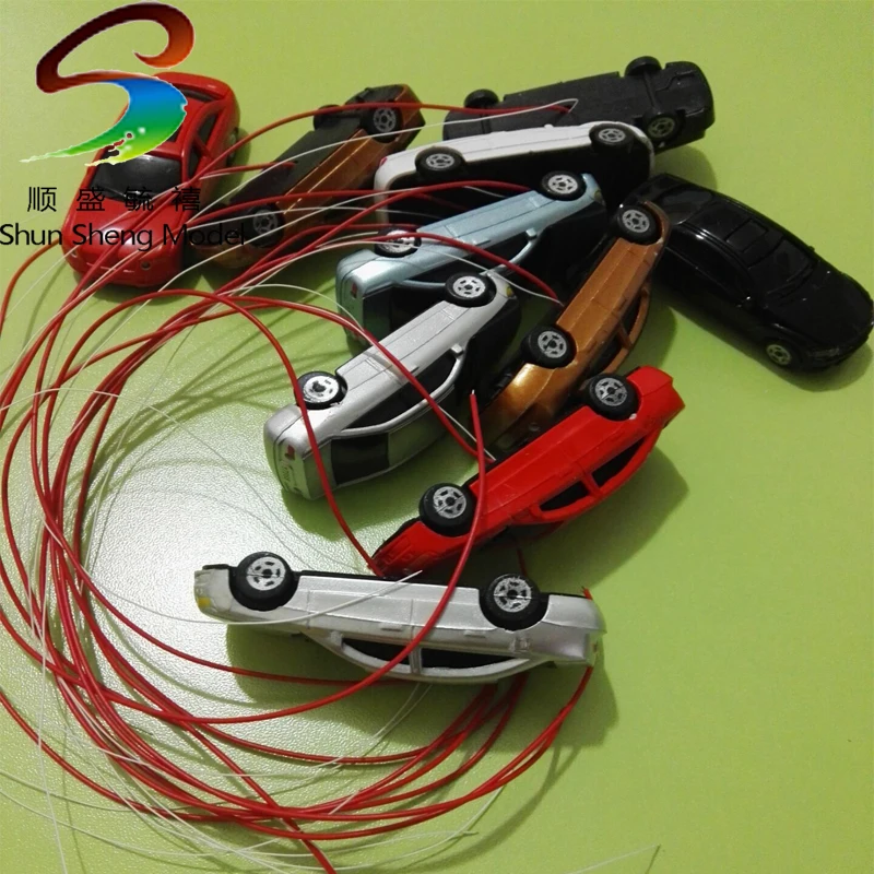 50 шт. модель легкого автомобиля 1/200 архитектурная модель легкого автомобиля масштабная модель автомобиля