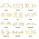 Todorova ювелирные изделия из нержавеющей стали 12 созвездий серьги-гвоздики для женщин серьги со знаками Зодиака подарок на день рождения для девочек