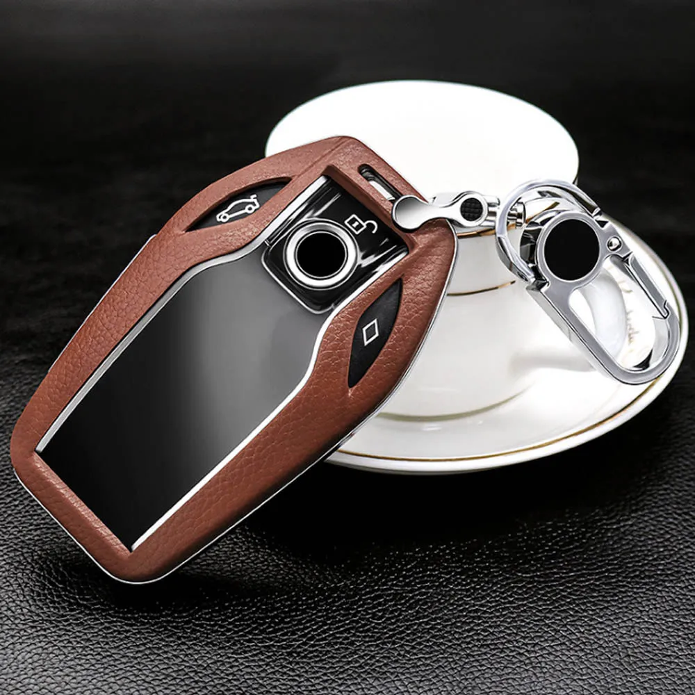 Верхний слой кожа + ABS чехол для дистанционного ключа от машины автомобильный