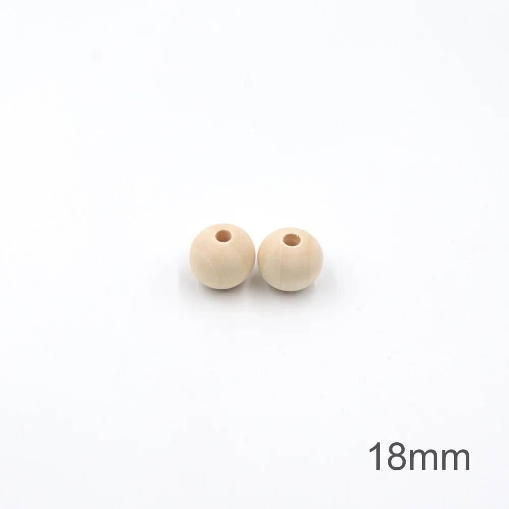 18mm Тыры. Синтетический каннабиноид класса дибензопиранов HU 20 шт. круглые деревянные Прорезывание Зубов, дешевое естественное незакреплённые бусины 12/14/16/18/20/25 мм DIY аксессуары, малоенькая прогулочная коляска прорезывания зубов ниппель цепи - Цвет: 18mm