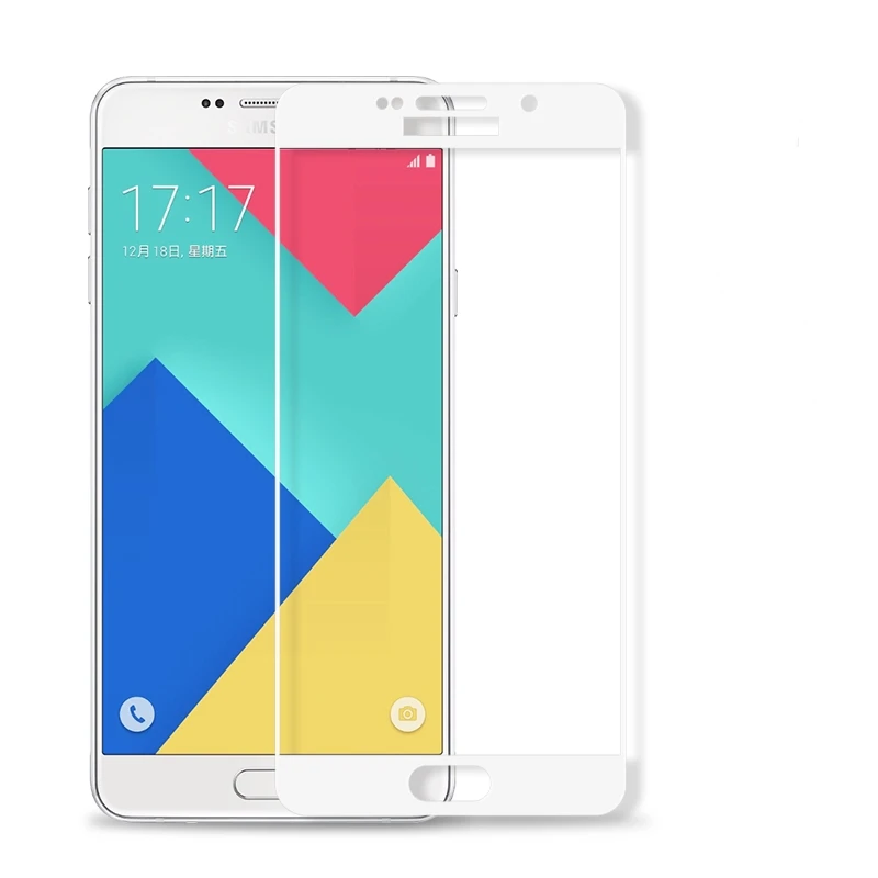Закаленное стекло с полным покрытием для Samsung Galaxy A7 2016 Duos A710 A7100 A710F A710K A710S A710M