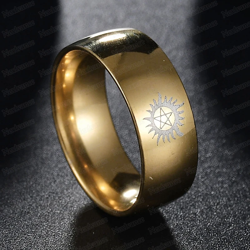 Nextvance Evil Force Sun Star Ring 3 Color Titanium Steel Rings For Male Female Party Jewelry Dropshipping | Украшения и
