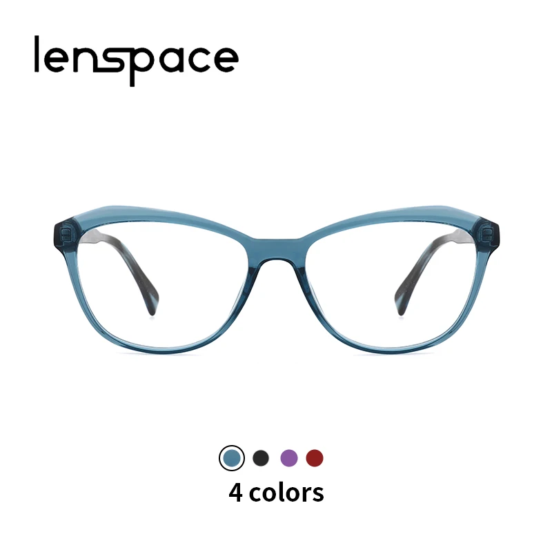 Lenspace Винтаж ацетатная оправа для очков Для женщин ретро в форме кошачьих глаз от