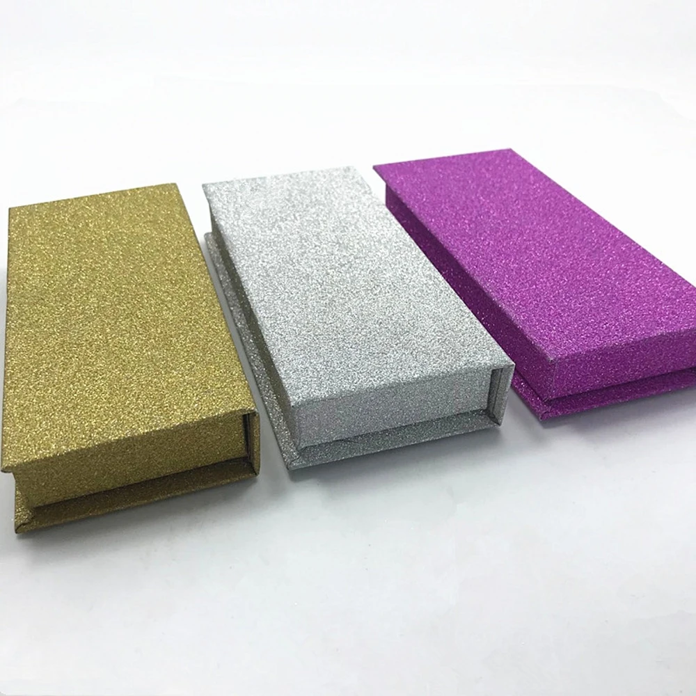 100 шт. коробка для упаковки искусственных ресниц с блестками индивидуальный