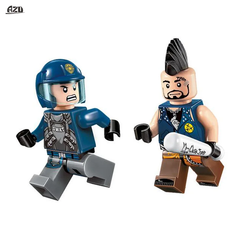 AZL City Полиция серии полицейский автомобиль модель патрулировать атаки сборки