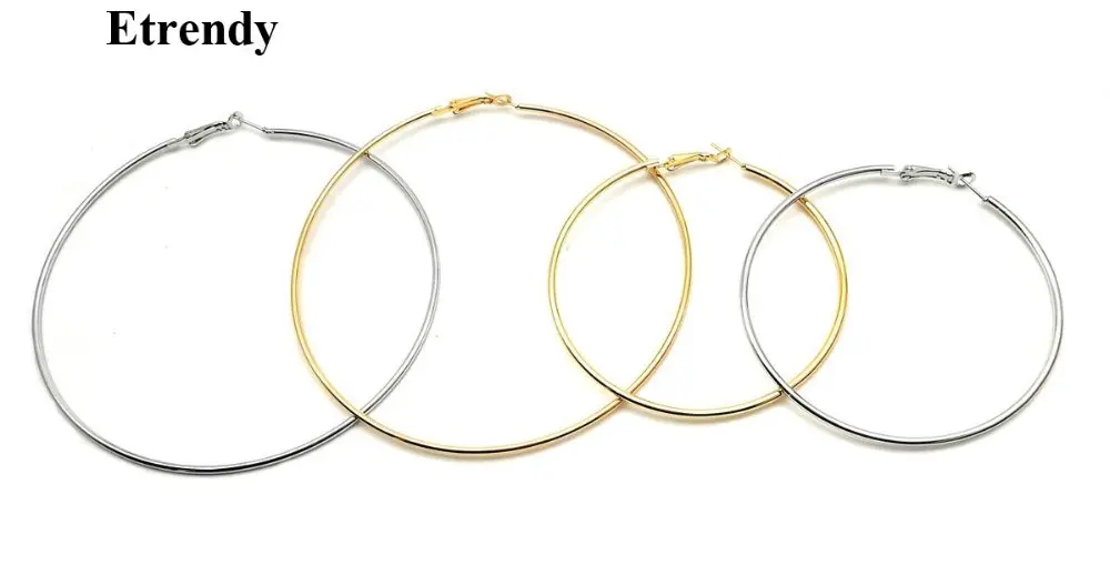 Женские супербольшие серьги кольца с кругами модные ювелирные украшения