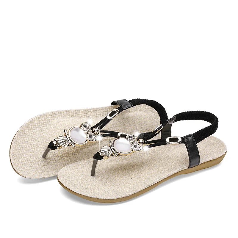 Женская обувь хит продаж 2019 Модные женские сандалии эластичные шлепанцы в