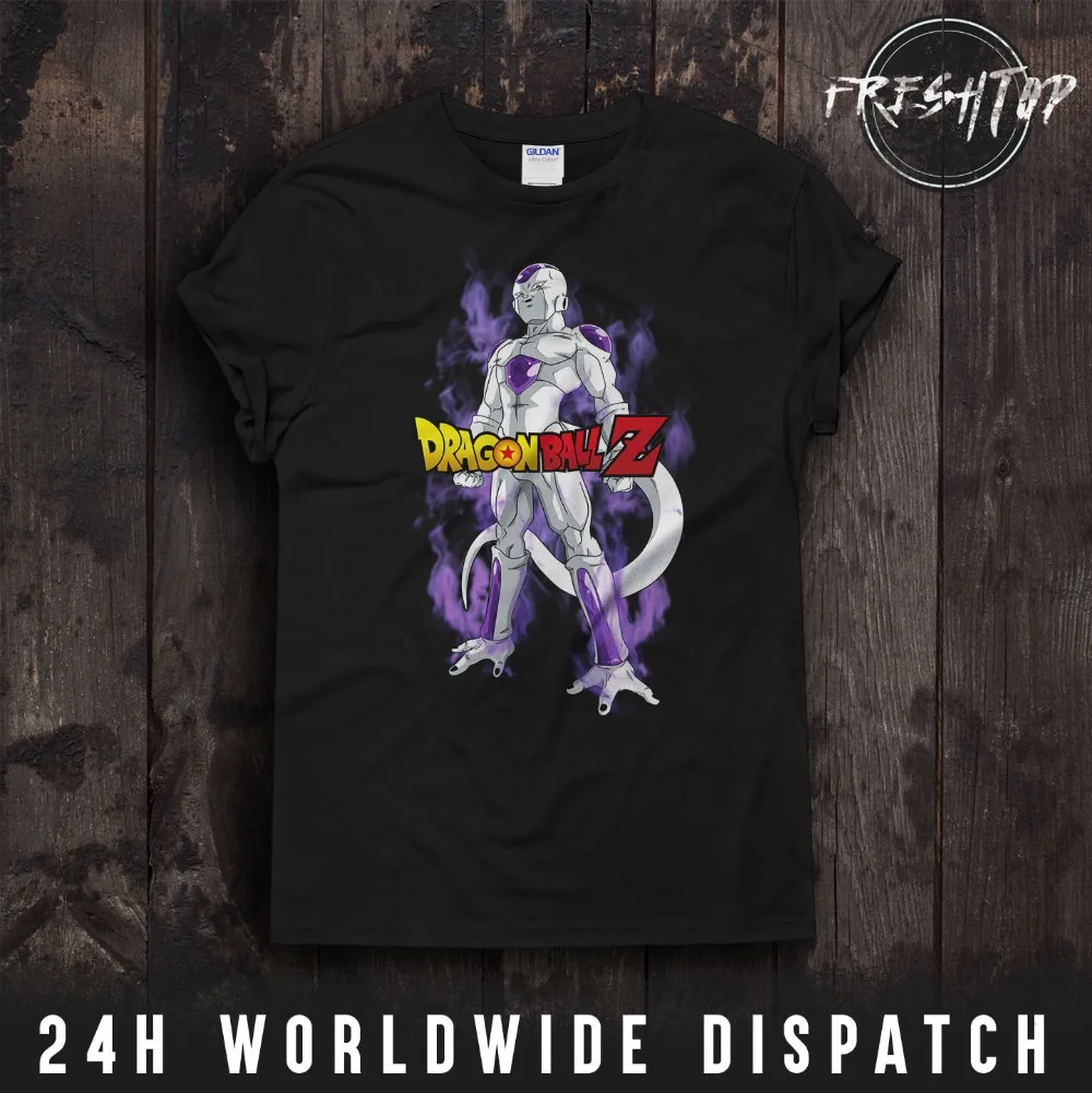 

Z Frieza T Shirt Top Goku Bulma Super Say An Ssj Super Gohan 2019 T-Shirt Men 100% Cotton Tee Shirts