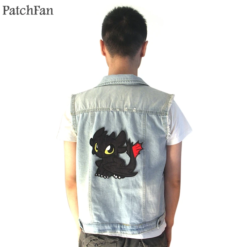 Patchfan, Как приручить дракона, ночная Фурия, аппликация, нашивки для шитья, рубашка, одежда para, куртка, значок, железная футболка A1439