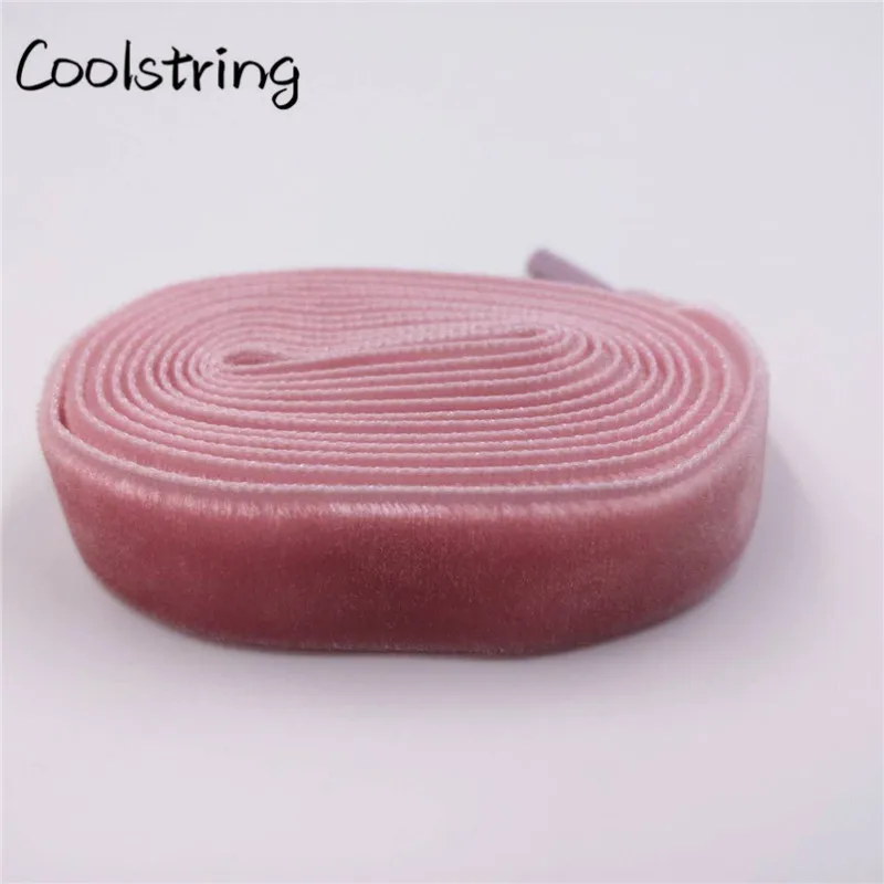 Coolstring 1,27 см(1/2 дюйма) пластиковые наконечники плоские односторонние сверхпрочные вельветовые шнурки для спортивной обуви одна пара Прямая поставка