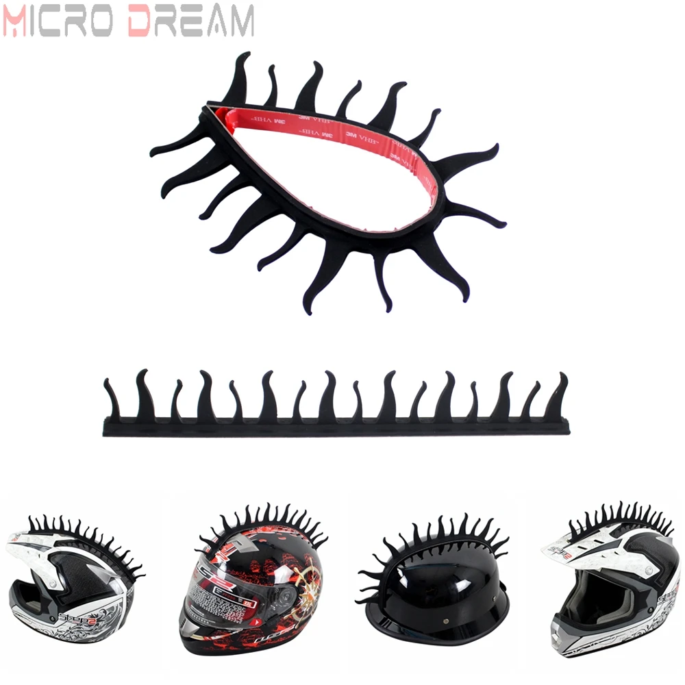 Мотоциклетный шлем Mohawk резиновая защитная наклейка украшение для шлема