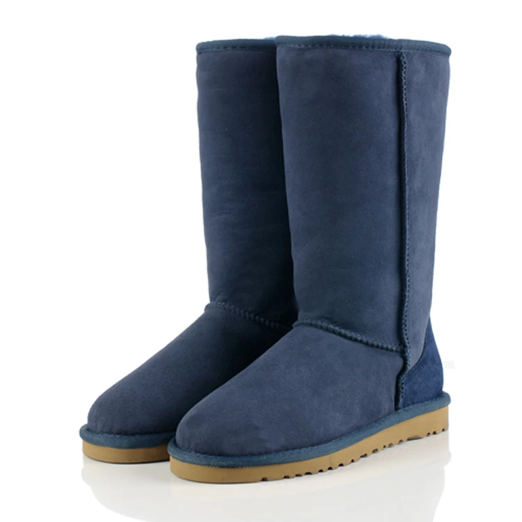 5815 Navy Blue Dagnino Для женщин Высококачественная брендовая одежда Пояса из натуральной кожи Классические австралийские высокие унисекс теплые зимние сапоги Женская обувь; botas mujer - Цвет: 5815 Navy Blue