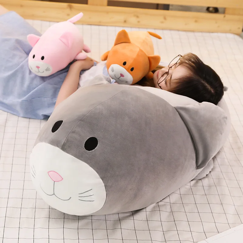

New 1pc 30-90cm Cartoon Lying Mouse Fat Plush Toy Soft Animal Zodiac Soft Pillow Stuffed Cushion Kids Birthday Gift High Quality