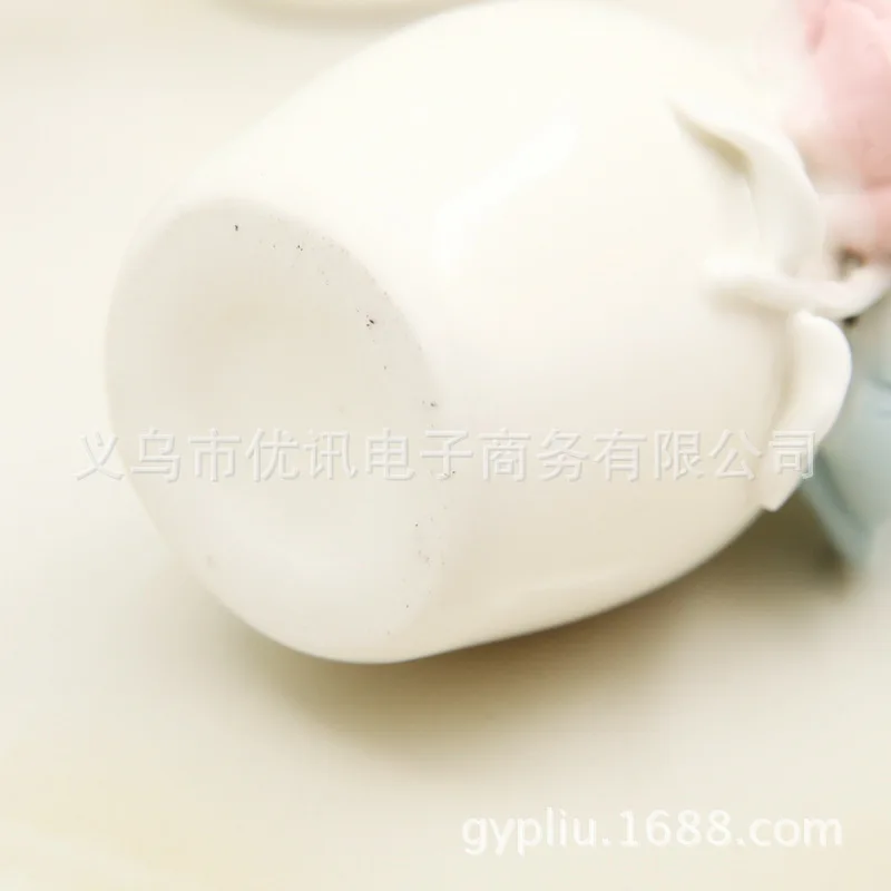 Керамическая ваза Jingdezhen домашний интерьер белая фарфоровая мини-ваза ручной