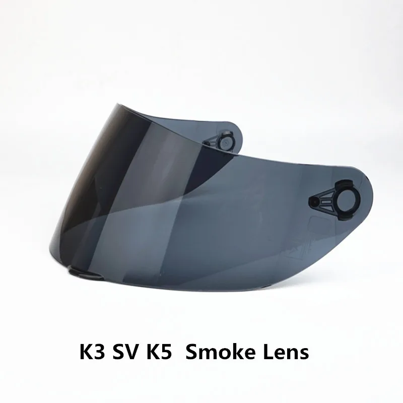 Стекло для AGV K3 SV K5 мотоциклетный шлем замена лицевой щит GT2 K3SV полный шлем козырек ветровое стекло для K-3 sv K-5 - Цвет: smoke