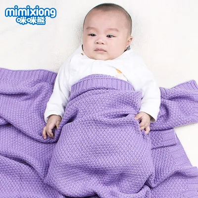 Baby Blanket Knitted Newborn Swaddle Wrap Blankets Super Soft Toddler Infant Bedding Quilt For Bed Sofa Basket Stroller Blankets