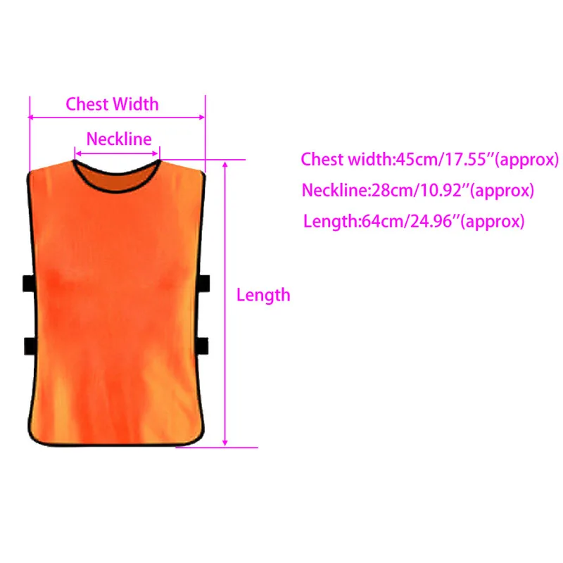 

Team Training Scrimmage Vests Soccer Basketball Youth Adult Pinnies Jerseys New