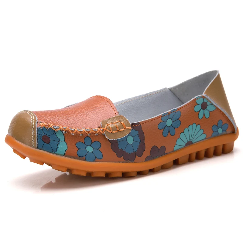 orange loafers shoes Ультра-женские лоферы; кроссовки без застежки; мужская обувь на плоской подошве; износостойкие женские мокасины; повседневные лоферы; цвет черный, белый; Размеры 35-42 - Цвет: orange loafers shoes