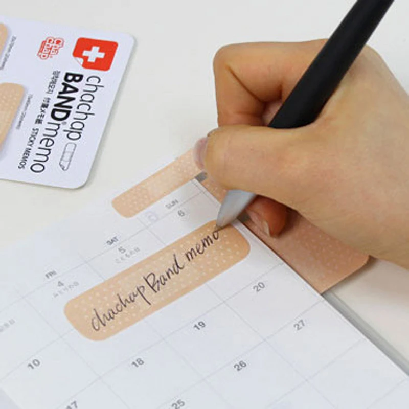 

10 pcs/lot Cute Band-aid Memo Pad Sticky Note Kawaii Paper Sticker Creative Gift Novelty Items School Office Stationery Supply