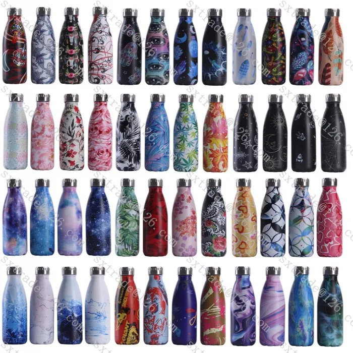 Новый 17 унций 500 мл колы бутылка для воды с двойными стенками из нержавеющей стали