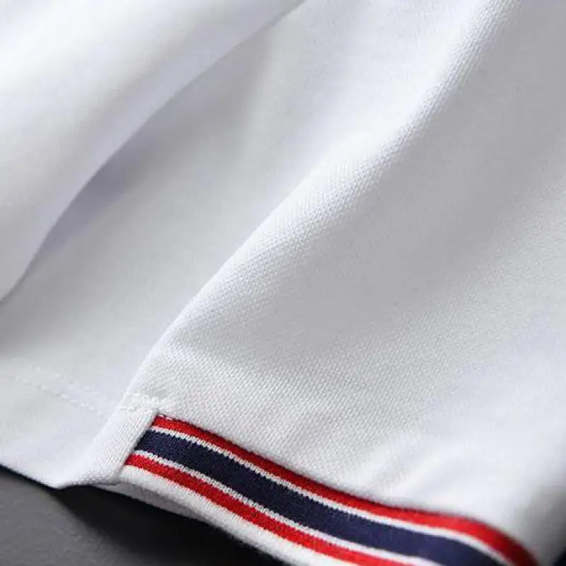 Мужская тонкая рубашка Minglu темно-синяя Повседневная приталенная с коротким