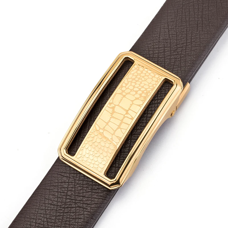 Дизайнерский высококачественный мужской ремень из воловьей кожи с