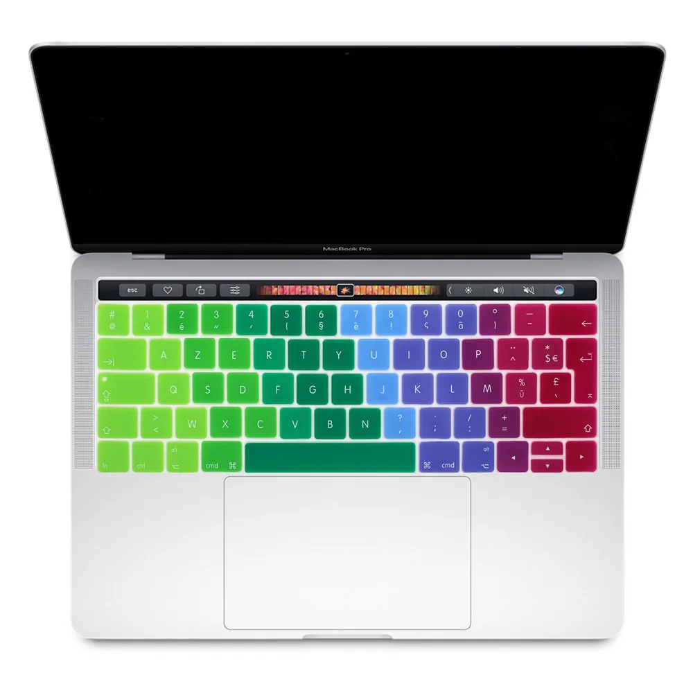 Европейская версия французская Azerty клавиатура Чехлы силиконовые чехлы для Macbook