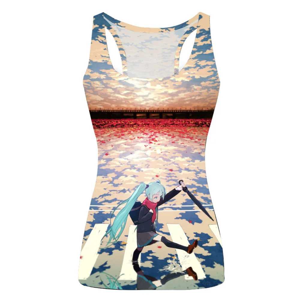 Смешные Сексуальные Женщины 3D Майка Летом Прохладно О-Образным Вырезом Женщина