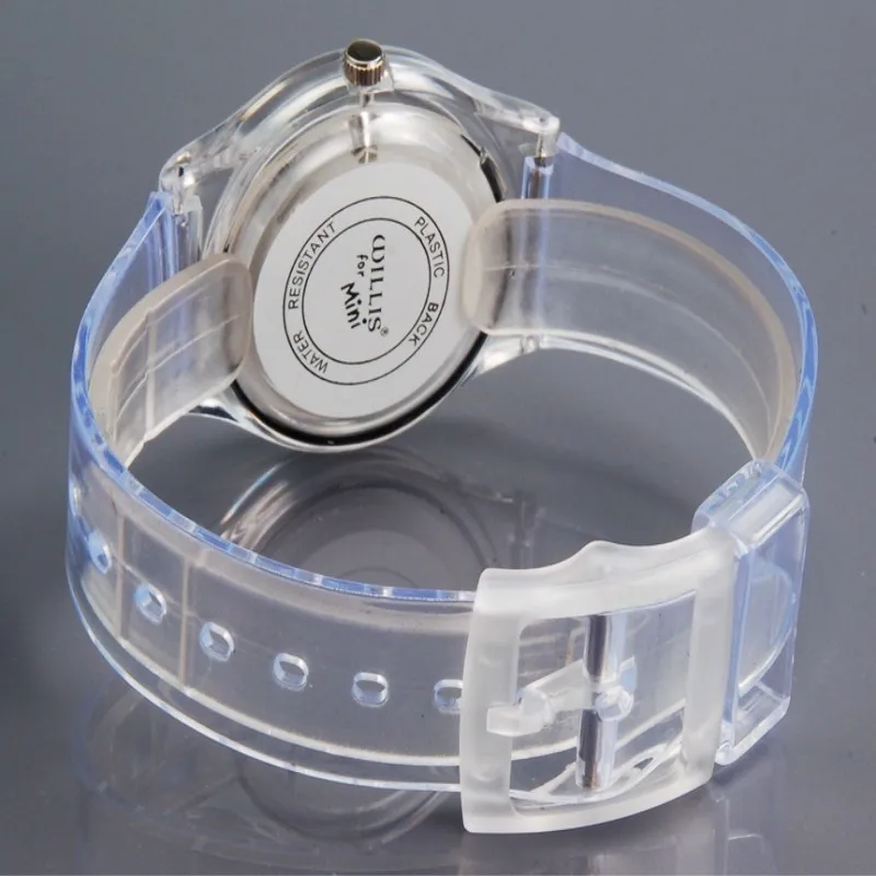 Willis Брендовые Часы для женщин водонепроницаемые кварцевые часы из смолы Модные