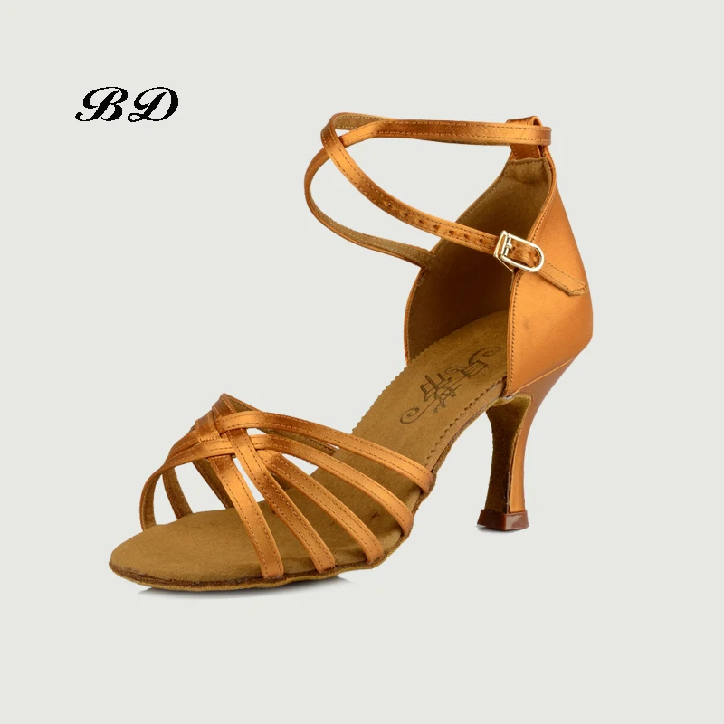 Sneakers High-end Dance Shoes Ballroom Latin Sports Fitness Preferred BD 211 Modern Women Soft Sole Sandals FREE BAG HEEL 8.5 CM