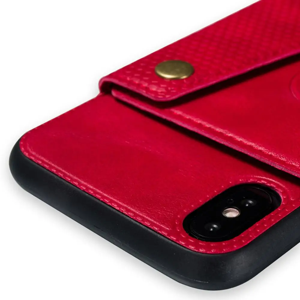 Новый качественный чехол Kisstop из искусственной кожи для iPhone X 6 6s 7 8 Plus XS несколько