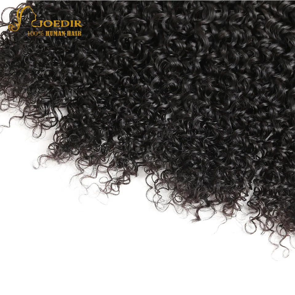 JOEDIR волосы бразильский 4 Связки предложения афро странный вьющихся волос 10 до 26