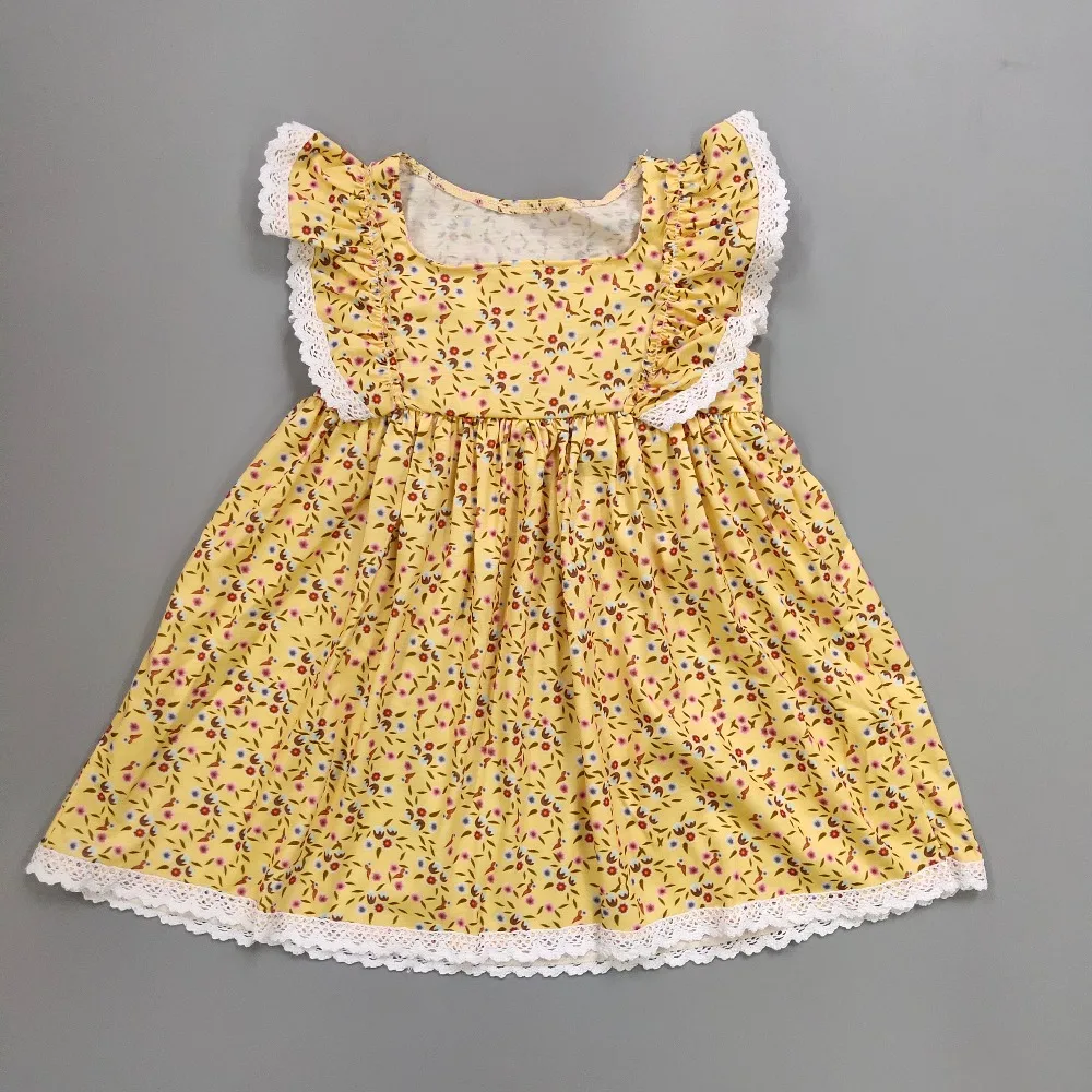 CONICE NINI/летнее платье для малышей хлопковая ткань с цветами без рукавов Одежда