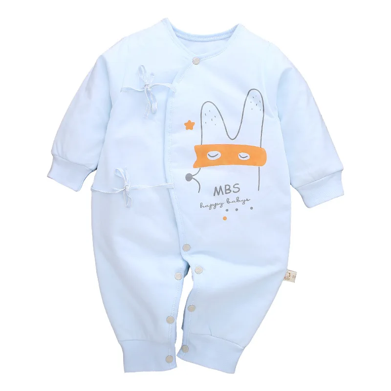 Одежда для малышей цельные комбинезоны с завязками однотонные Комбинезоны из 100%