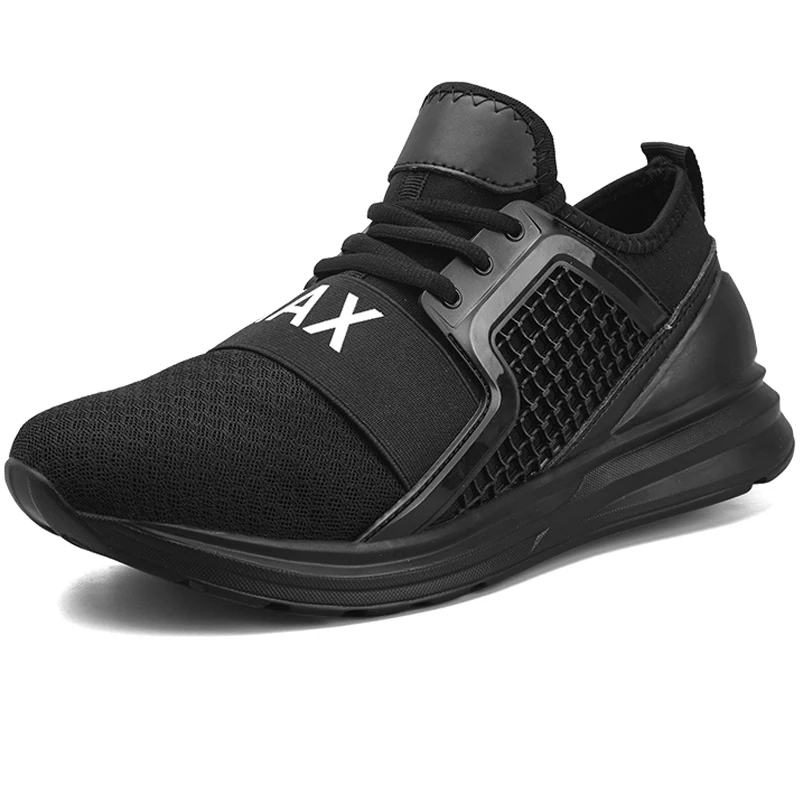 Обувь из сетчатого материала для мужчин Рабочая обувь на шнуровке цвет черный