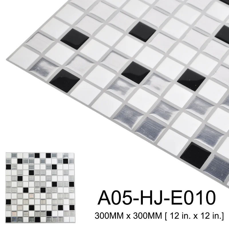 A05-HJ-E010 Kaguyahime 10 шт., кухонные обои, самоклеющиеся мозаичные плитки, водонепроницаемые обои с древесным узором, узор, 3D декор, наклейки для кухни - Цвет: A05-HJ-E010