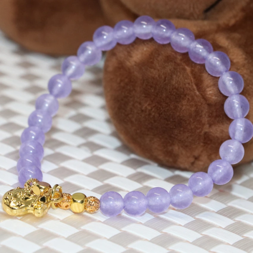 14 стиль для женщин браслет цепочка из натурального камня с разноцветными