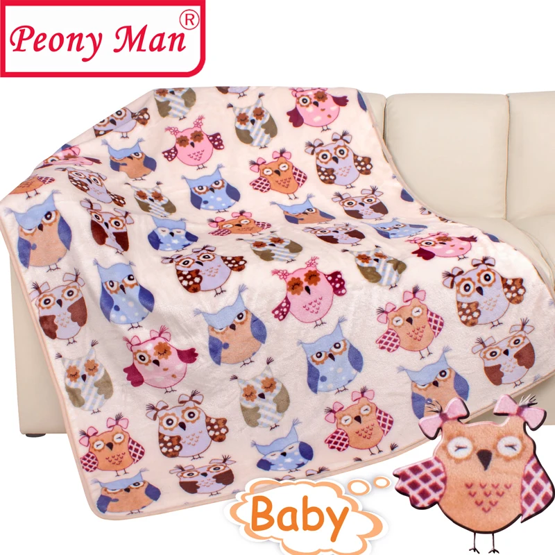 Высококачественное детское одеяло 80x100 см с рисунком из мультфильма Cobertor Bebe