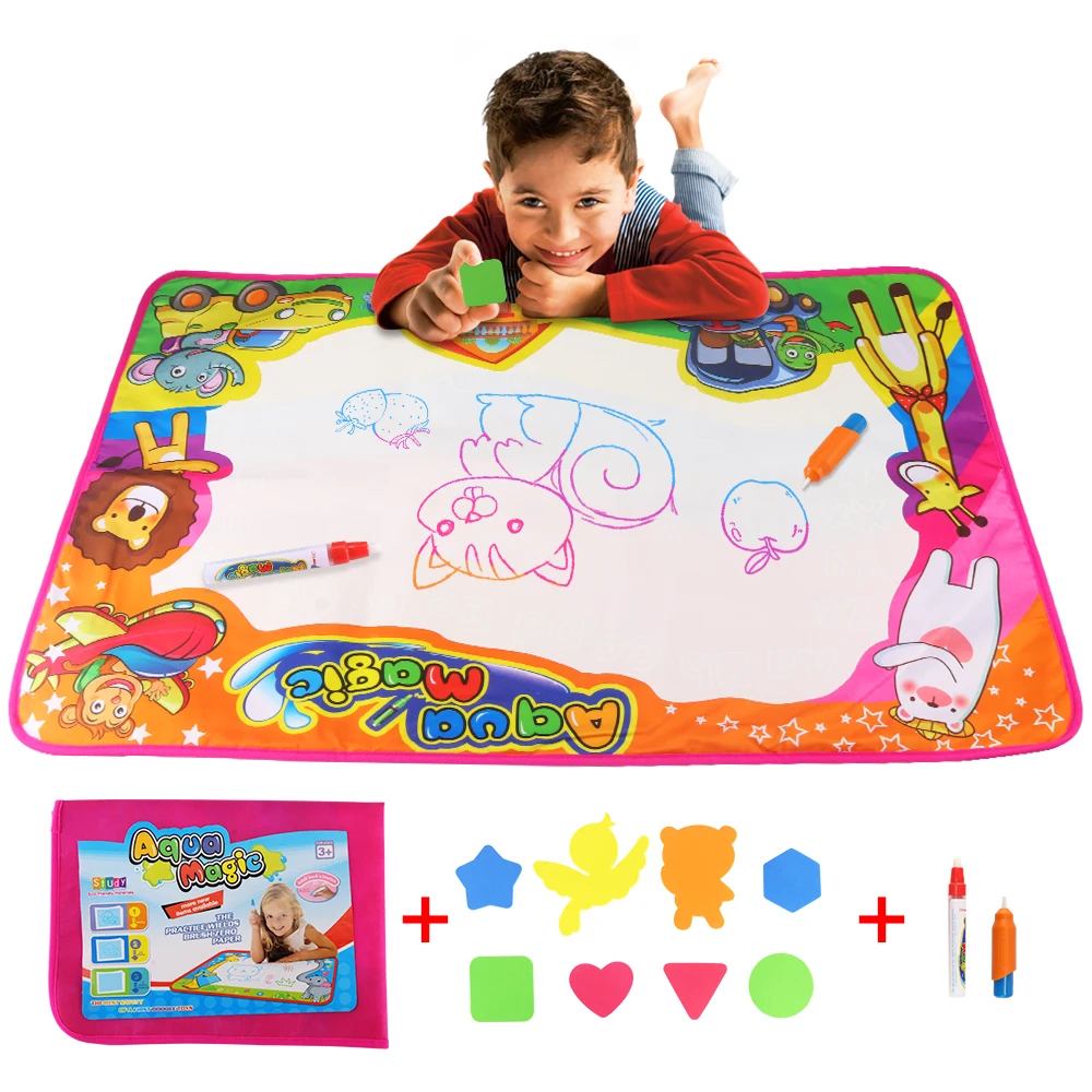 Складное одеяло для рисования детей многоразовый коврик водой раннее обучение