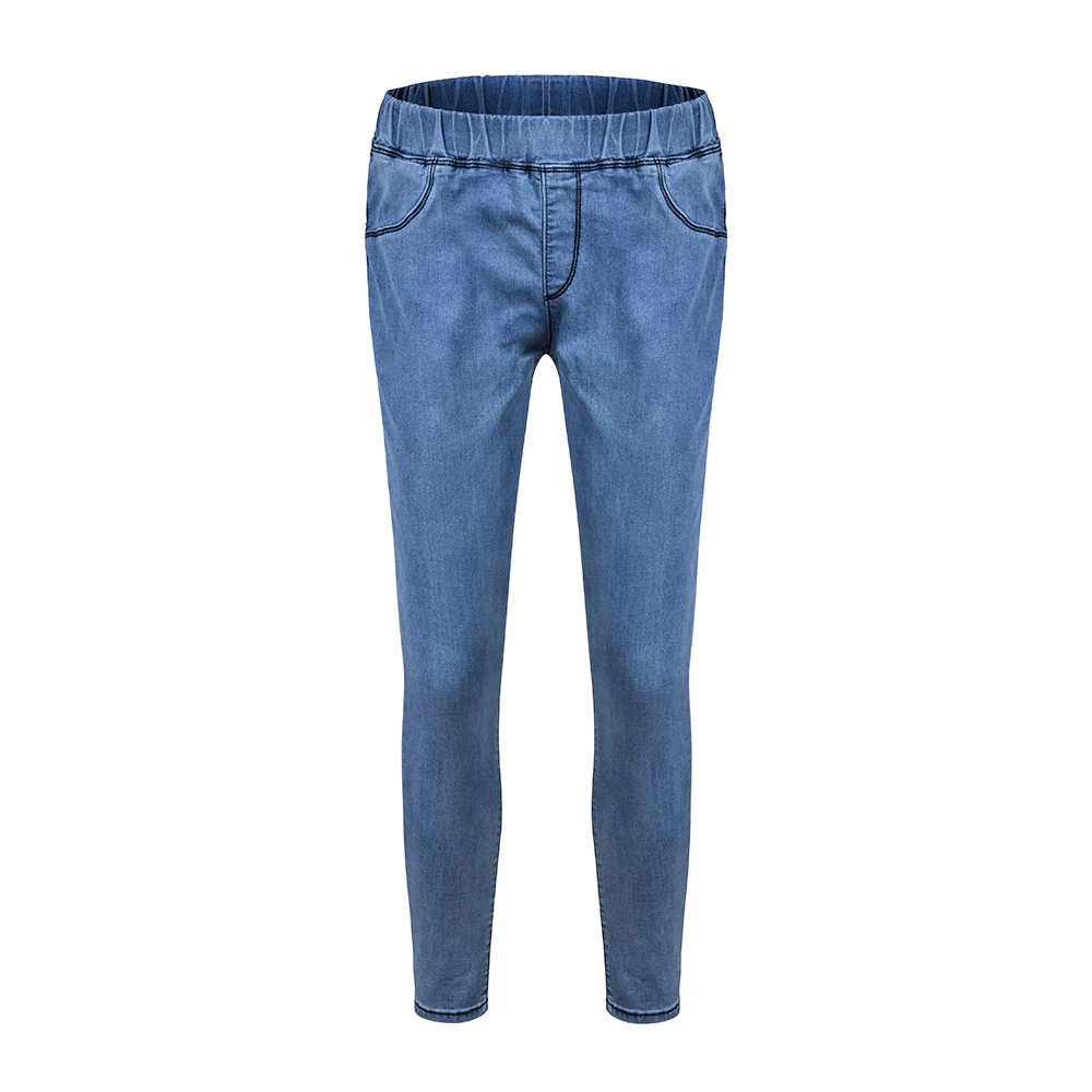 Женские узкие джинсы со средней талией повседневные брюки карандаш из денима